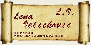 Lena Veličković vizit kartica